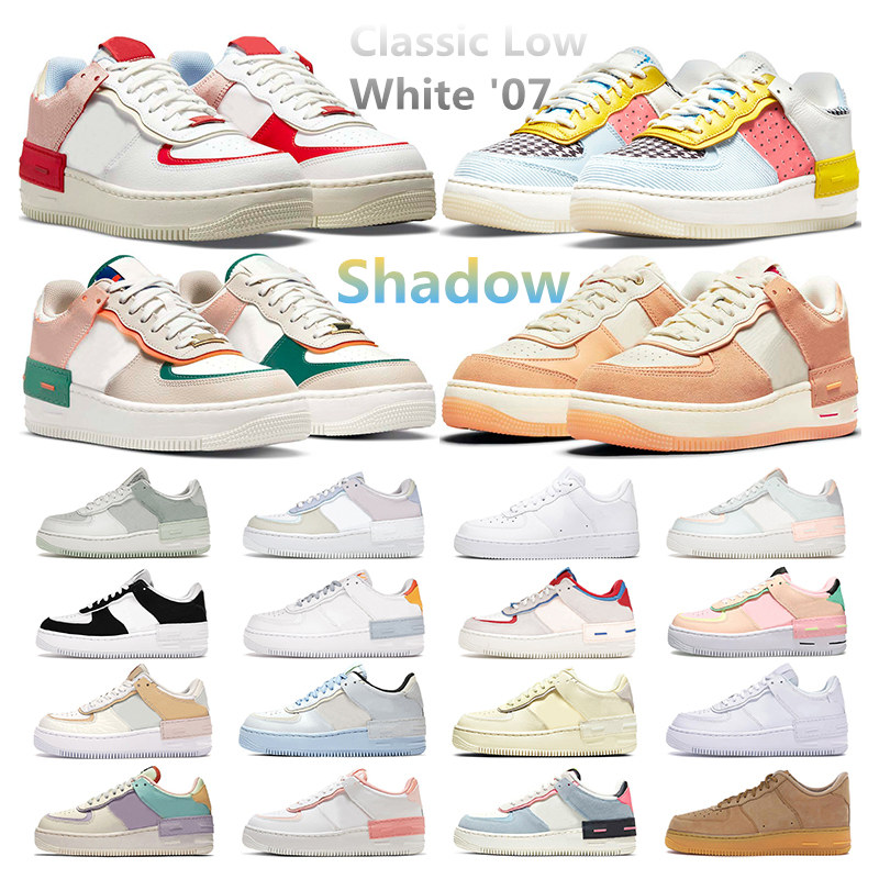 

shadow men women casual shoes classic low white black Pale Ivory Spruce Aura Pistachio Frost Patchwork Sisterhood Cracked Leather platform sports sneakers trainer, 17