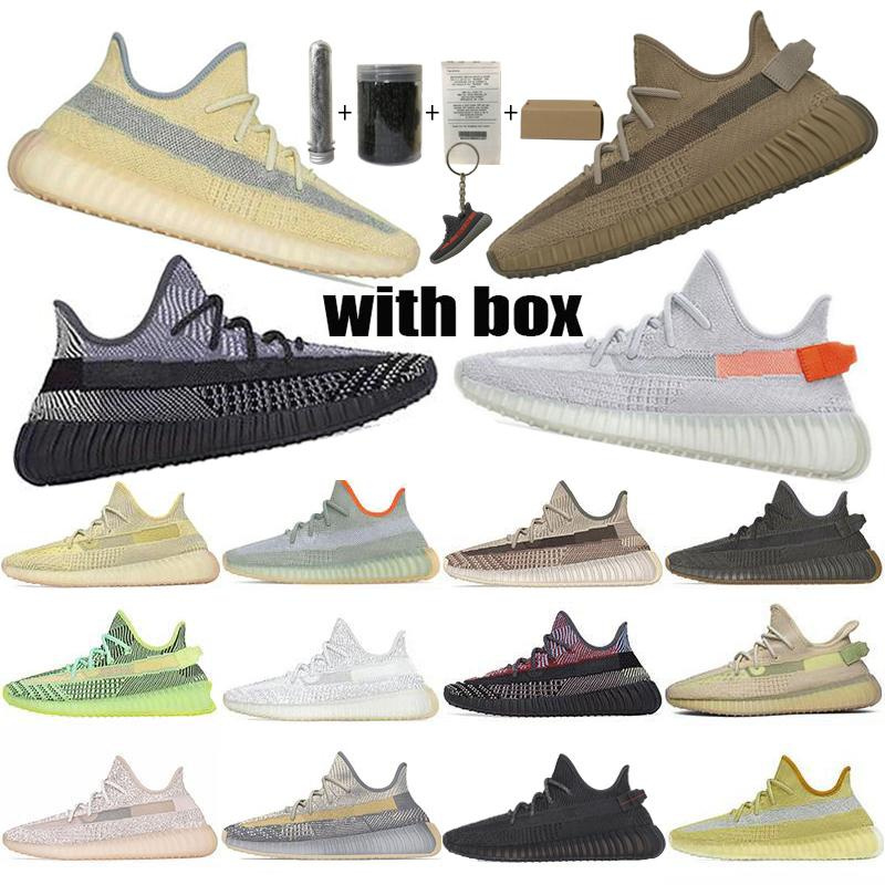 

Top Quality Kanye west Running Shoes Zebra Man Black Cloud White Reflective Mono lce Clay mist Cinder Semi Frozen Yellow ReflectivesTail Light Abez Cinder size 36-48, Box