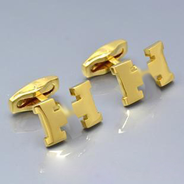 

Hot sale men wedding shirt cufflinks for Rose gold or silver golden Copper stamping cuff button with Fashion metal cuff link gift