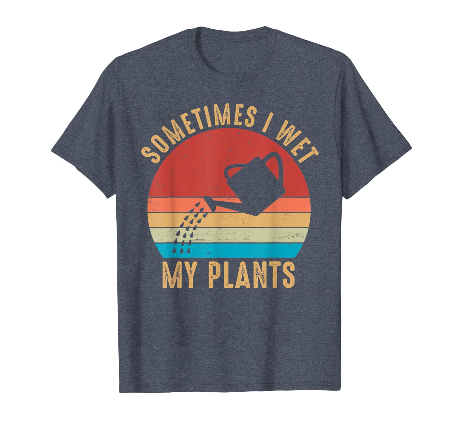 

vintage sometimes i wet my plants tshirt garden lover gifts, White;black