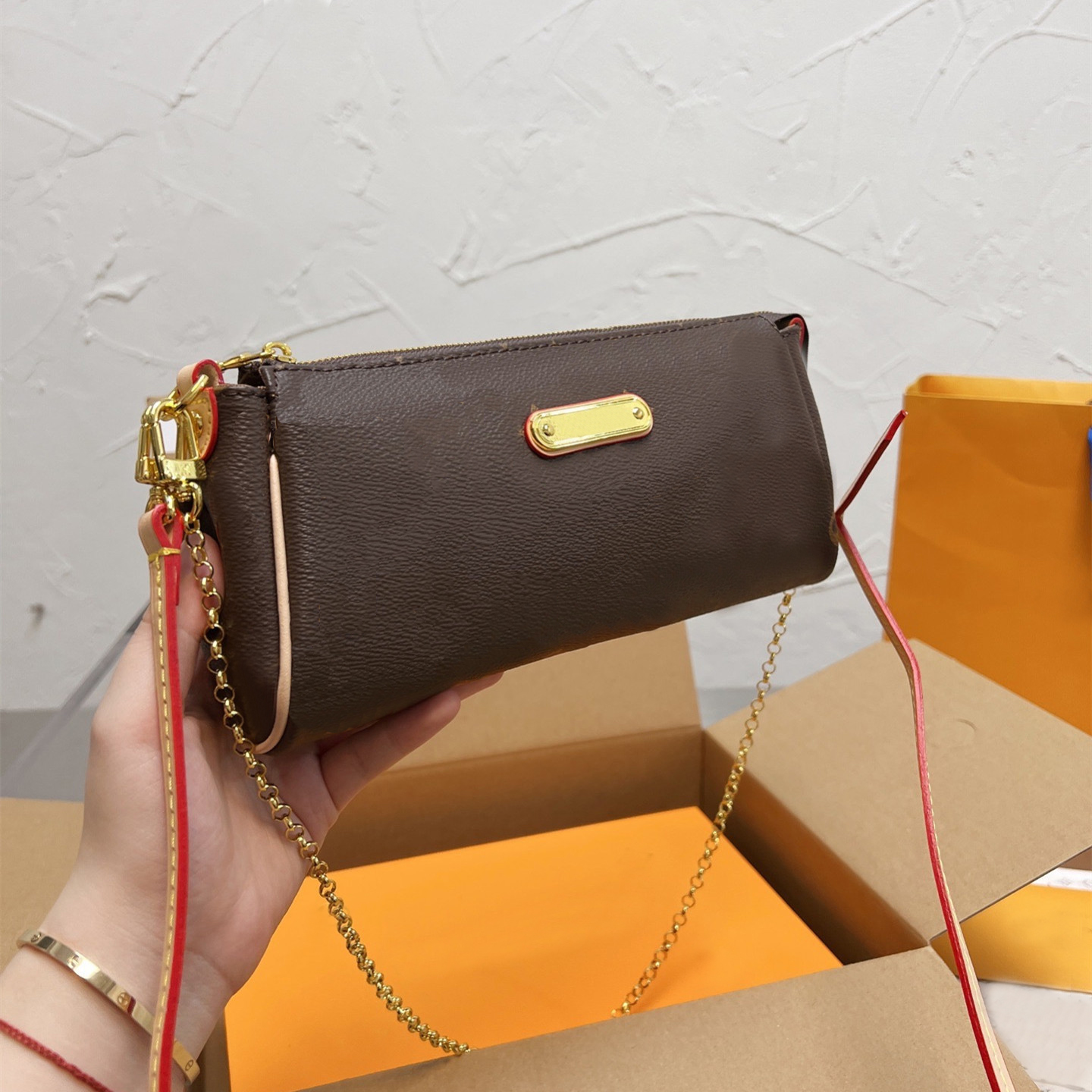 

High quality bag handbag Cross Body vintage shoulder bags fashion personality woman wallet Change mobile wallet, 4#