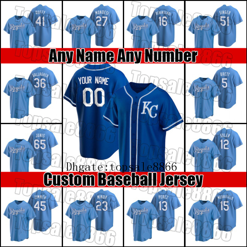 

Royals 41 Carlos Santana Kansas 13 Salvador Perez City Jersey Whit Merrifield Andrew Benintendi Jerseys Danny Duffy George Brett Jersey zxcb, Blue;black