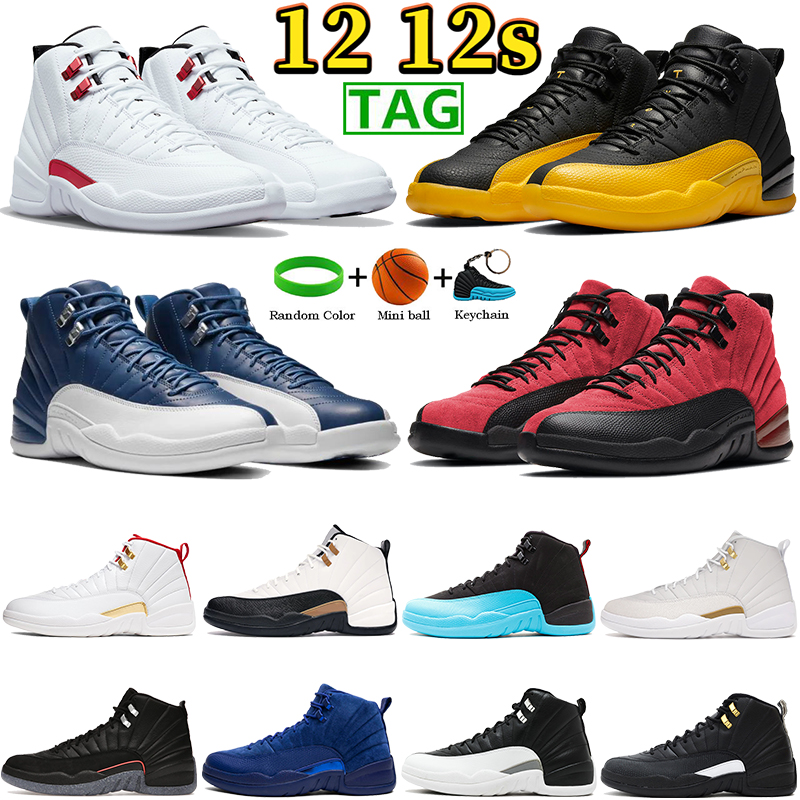 

2021 Indigo university gold basketball shoes 12 12s Bordeaux CNY cherry utility twist Gamma Blue Taxi Fiba playoffs low easter men sports, 23.ovo black