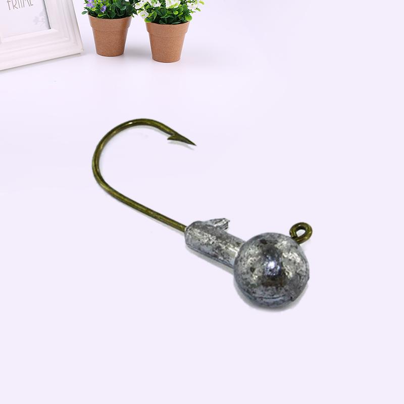 

Fishing Hooks 10Pcs Claw Barb 5g/7g Round Head Jig Size Set Fish