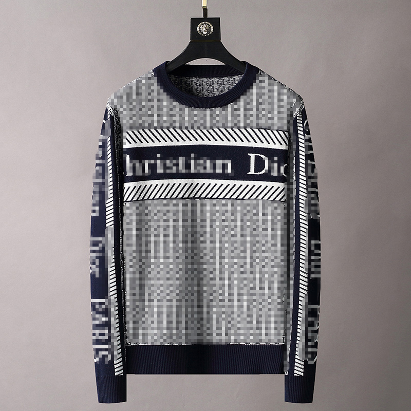 

popular Men designer Sweater Letter Embroidery Winter autumn Sweatshirt Crew Neck mens woemns Long Sleeve jumper, White;black