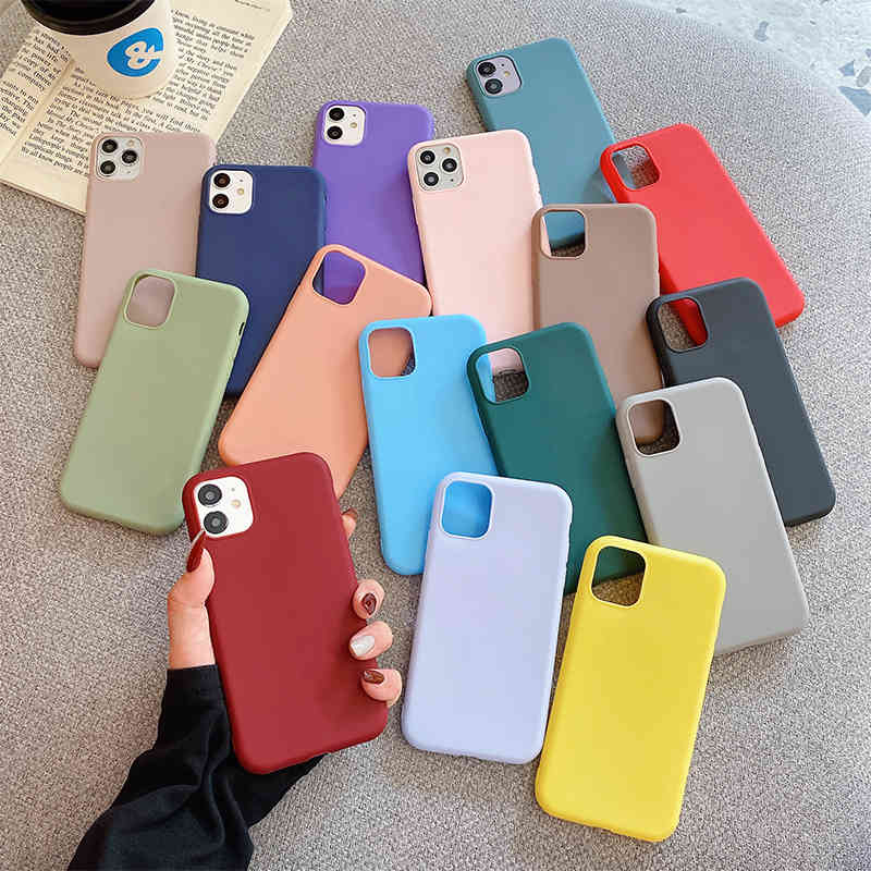 

Candy Color Phone Case for Xiaomi Redmi Note 7 8 Pro 8T 8A 7A Soft TPU 10 9 9S 9T 9A 9C NFC Coque Shell, Coral orange