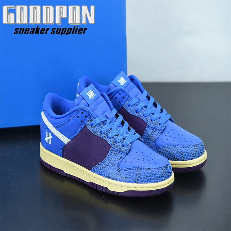 

Chunky x Undefeated snakeskin women Low shoes mens Signal Blue White Night Purple trainers sports sneakers With Box, #1