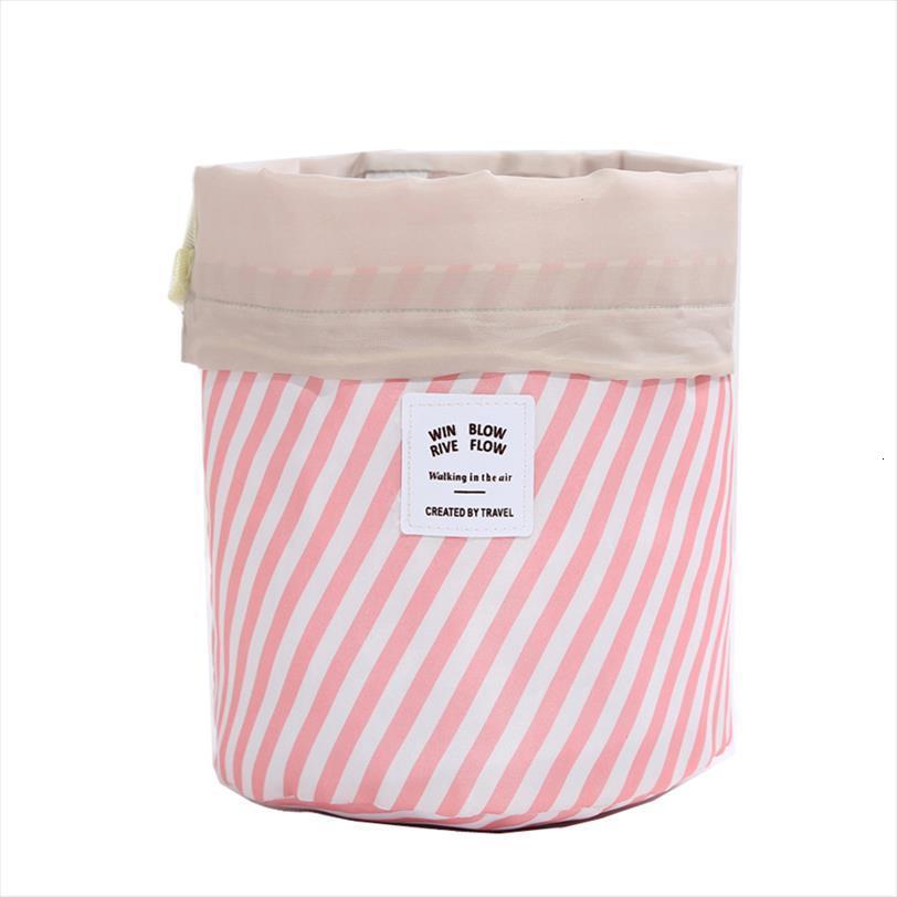 

delivery high capacity round cosmetic bags women makeup travel make up organizer female storage toiletry kit case