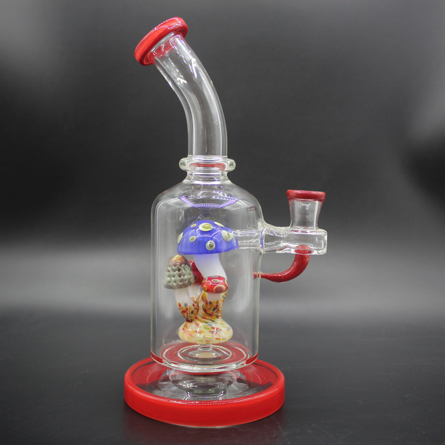

color mushroom glass bongs rig smoking accessories uniqe design