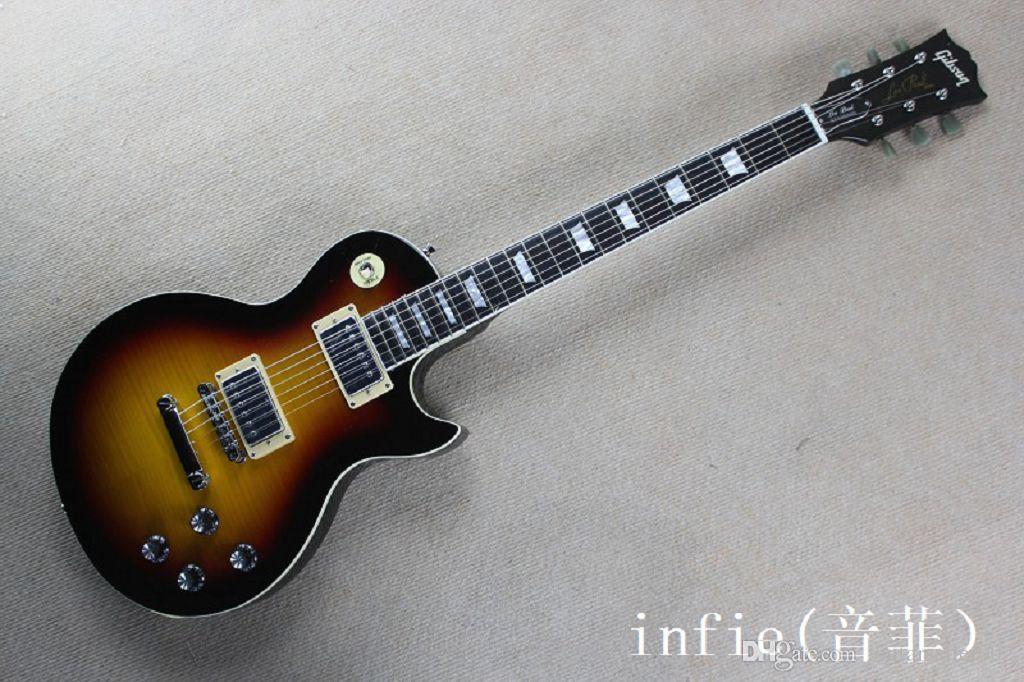 

Top quality Newest 2 pickups LP STANDARD Sunburst Electric Guitar