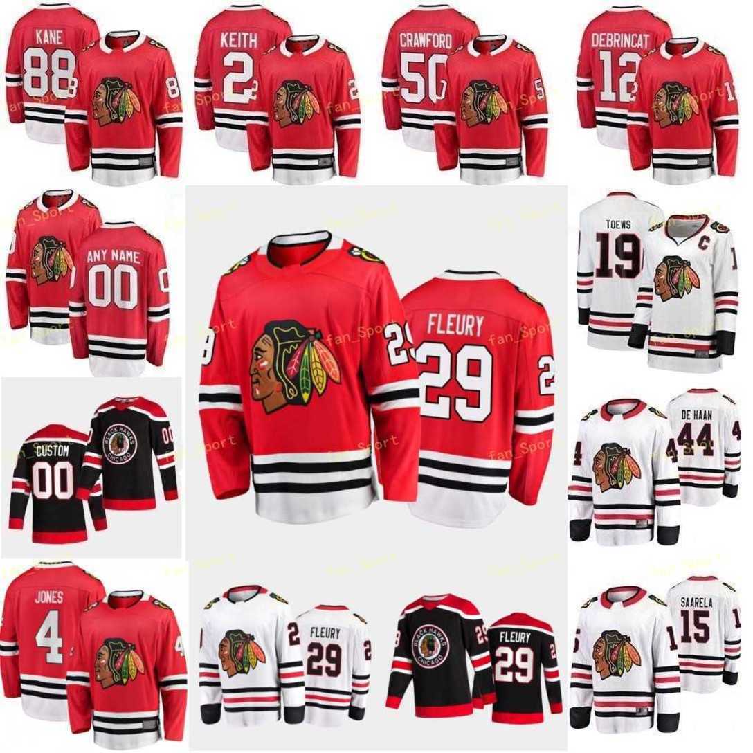 

29 Marc-Andre Fleury Chicago Blackhawks 2021 Seth Jones Jersey Patrick Kane Tyler Johnson Kirby Dach Jonathan Toews Duncan Keith DeBrincat Dennis Gilbert, Men