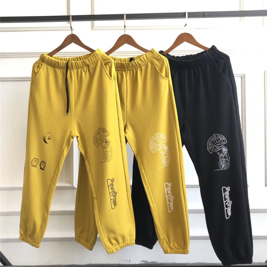 

2021 New Ss Crebro Morto Gustavo Masculino Women1: 1 Calas De Melhor Qualidade Kanye West Joggers Sweatpants S3un