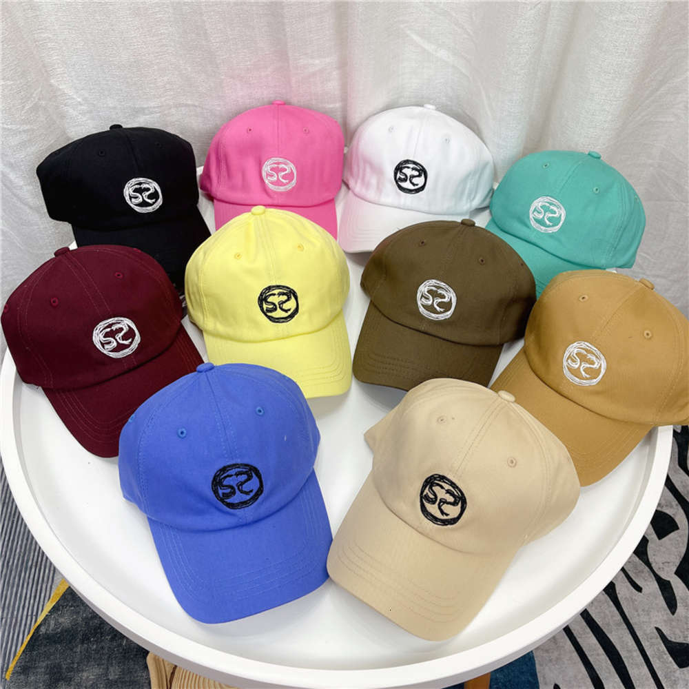 

children's Korean version simple SS letter Embroidered Baseball men's spring and summer lovers travel sunscreen Cap tide, Blue;gray