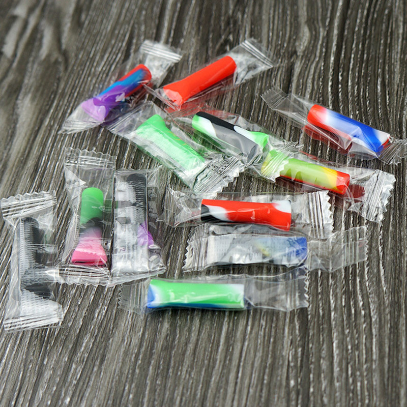

Silicone Oil Pipe Tobacco Cigarette Bat One Hitter Pipes Cigar Filter Tip 3.3 cm