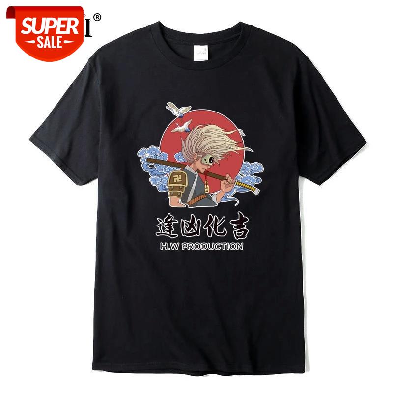

XIN YI Men's High Quality 100% Cotton Short Sleeve Anime T-shirt Loose Knitted fabric Cool tshirt o-neck t-shirt tee shirts top #eK36, White;black
