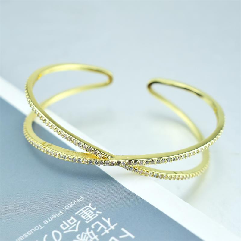 

Bangle 2021 Fashion Luxury Cuff Bracelets For Women Colorful Rhinestone Open Bangles Fine Holiday Jewelry Party Wedding Gift