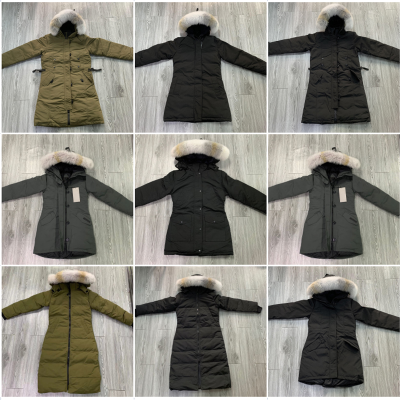 

Women Winter Down Bomber Jacket Thick Loose White Wolf Fur Fluffy With Hood Coat Outdoor Fashion Female Windshield Cold Resistance Warm Parkas E0408 Size XS-2XL, Dustbag