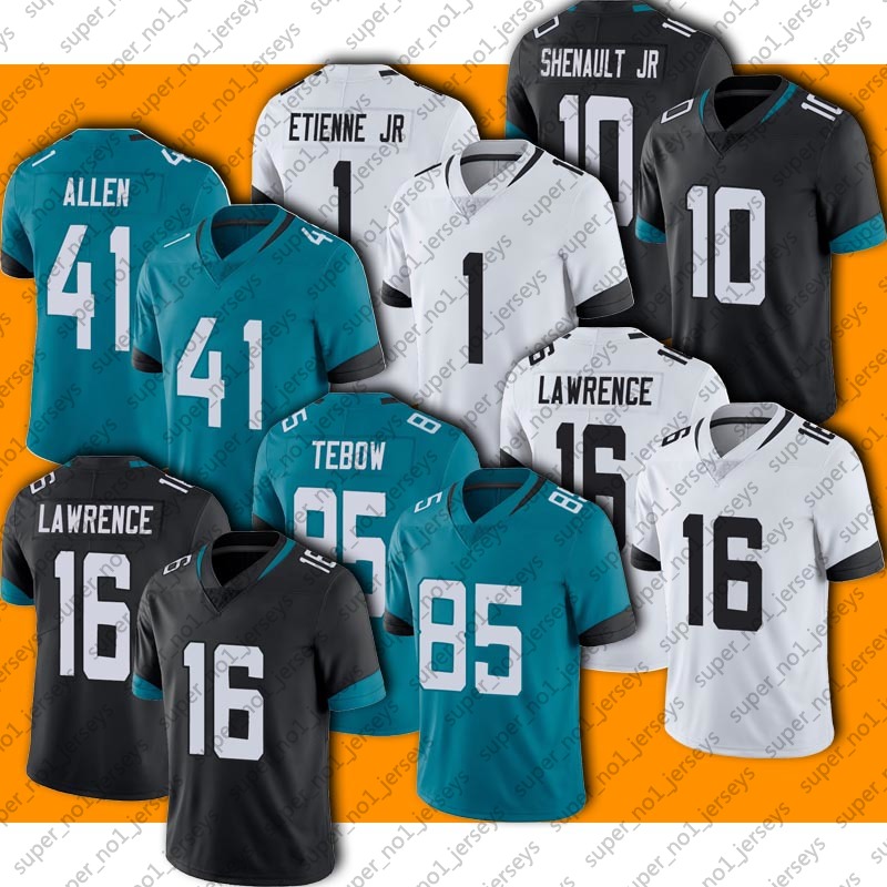 

85 Tim Tebow 16 Trevor Lawrence jersey 30 James Robinson 41 Josh Allen jerseys Travis Etienne Jr DJ Chark Jr Shaquill Griffin CJ Henderson, Man size s-xxxl (mzh)