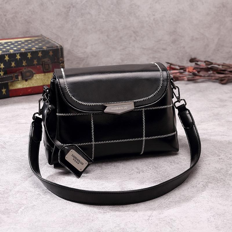 

YourSeason Fashion Crossbody Bags For Ladies 2021 PU Leather Solid Color Girl Versatile Shoulder Bags Large Capacity, Black