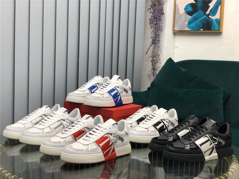 Chaussures habill￩es de la mode de mode marque de baskets en cuir d￩contract￩ pour hommes sports de luxe