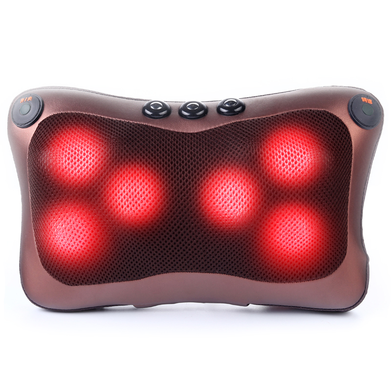 

Shiatsu Massage Pillow Infrared Heating Neck Shoulder Back Body Massager Device Cervical Health Care Massageador