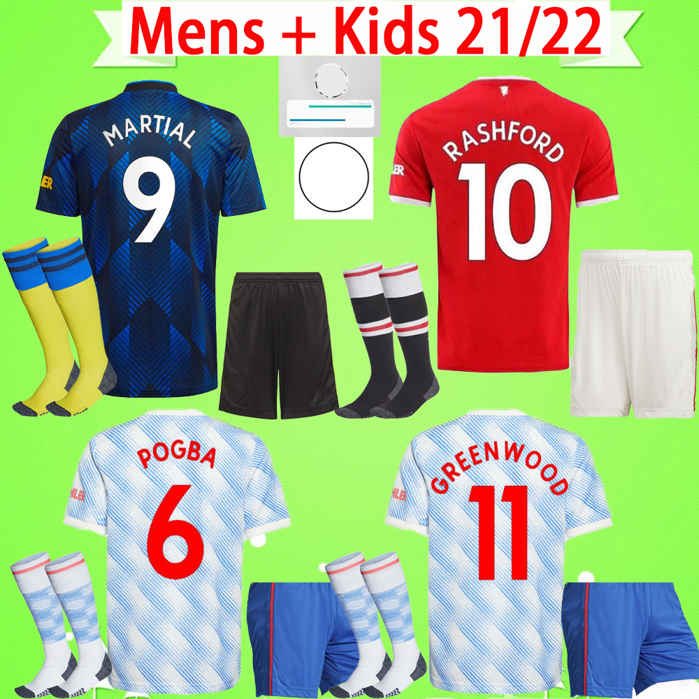 

2021 2022 Adult + kids kit with socks 21 22 #7 RONALDO #28 Manchester boys sets soccer jerseys B. FERNANDES SANCHO POGBA UTD VAN DE BEEK man, 21/22 with socks