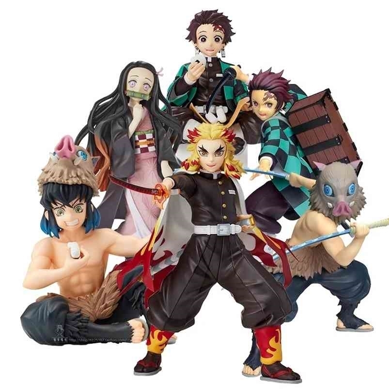 

Anime Demon Slayer Kimetsu No Yaiba PVC Action Figures Toys Figure for Gifts 210805