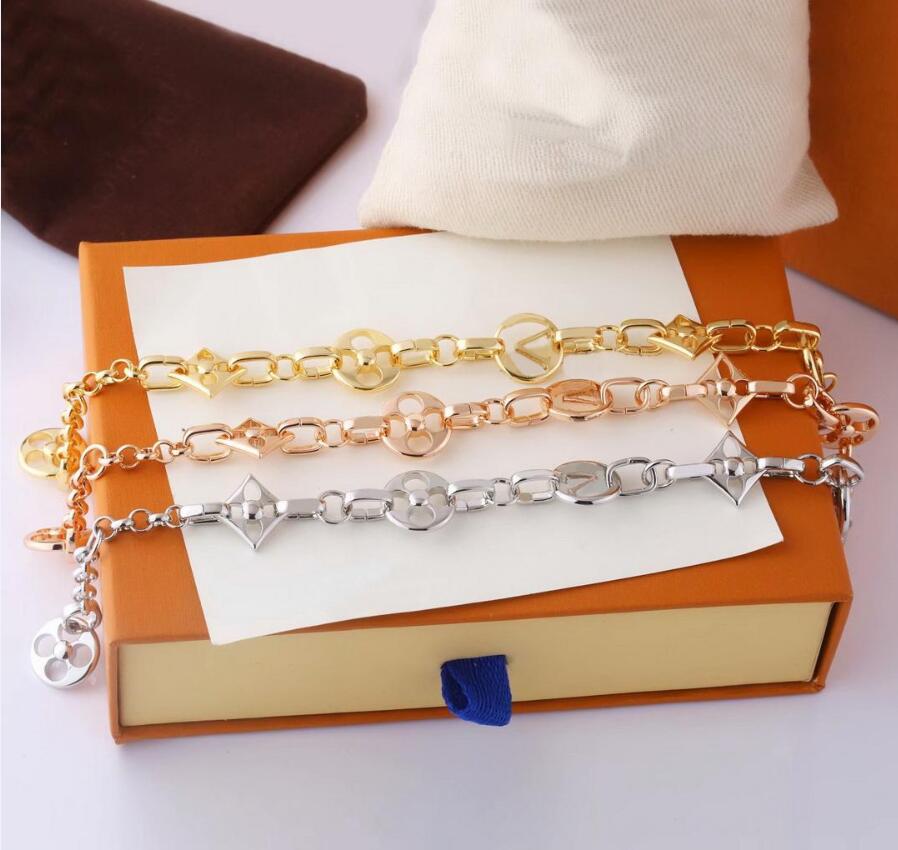 

Europe America Fashion Style Jewelry Sets Lady Women Hollow Out in Necklace Bracelet Sets, Gold rose color