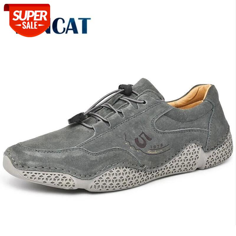 

2020 New Suede Leather Shoes Mens Loafers Octopus Casual Leather Shoes Soft Driving Flats Walking Men's Size 38-46 #bD3r