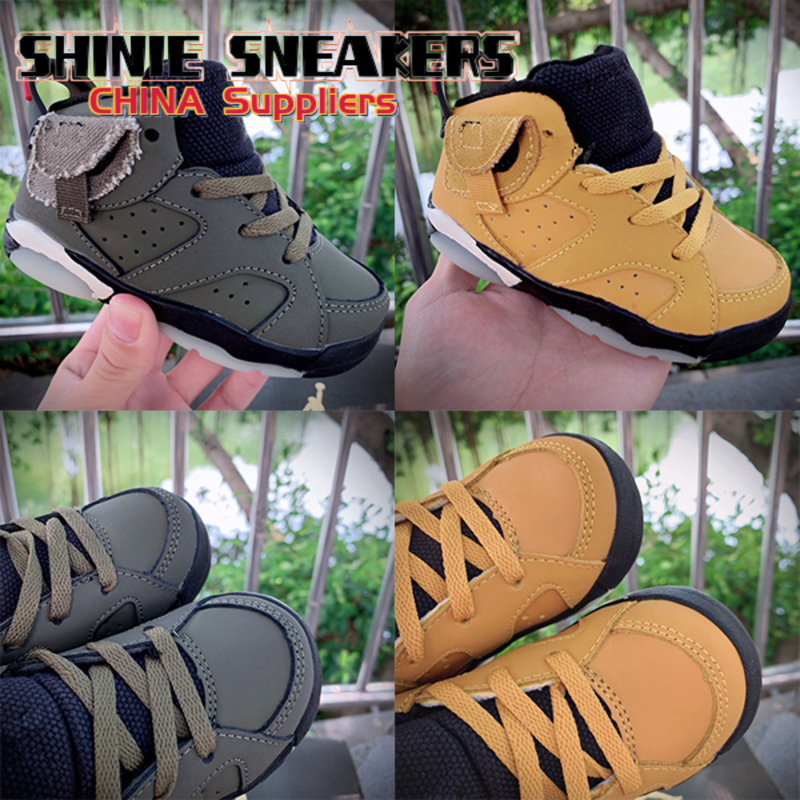 

Kids Sneakers Travis Scotts 6 Gold VI Basketball Shoes Medium Olive Boys Girls shoes Dark Mocha Sports Babys Infant 6 Childrens sneaker, # 1