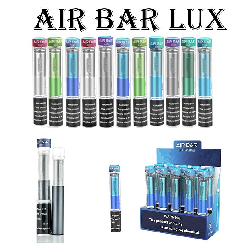 

Air Bar Lux Disposable Device Built-in 500mah Battery 2.7ml Vape Pods 1000 puffs Dab Pen Starter Kit vs Bang xxl