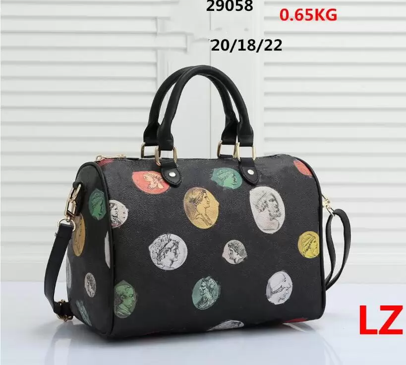 

Handbag Speedy Fashion Women Clutch Bag Lady Totes Purses Crossbody Shoulder Pillow Tote Bags Handbags Wallets Purse Wallet Barrel-shaped Ladies # 22*18*20cm, Brown