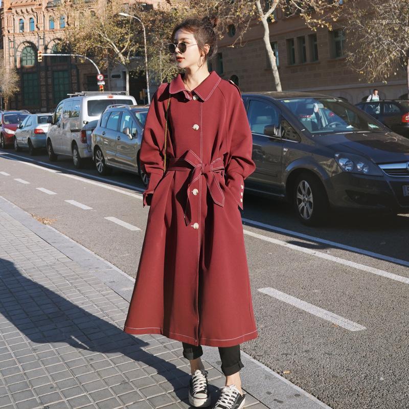 

Women' Trench Coats Windshield Woman' Long Coat1, Black