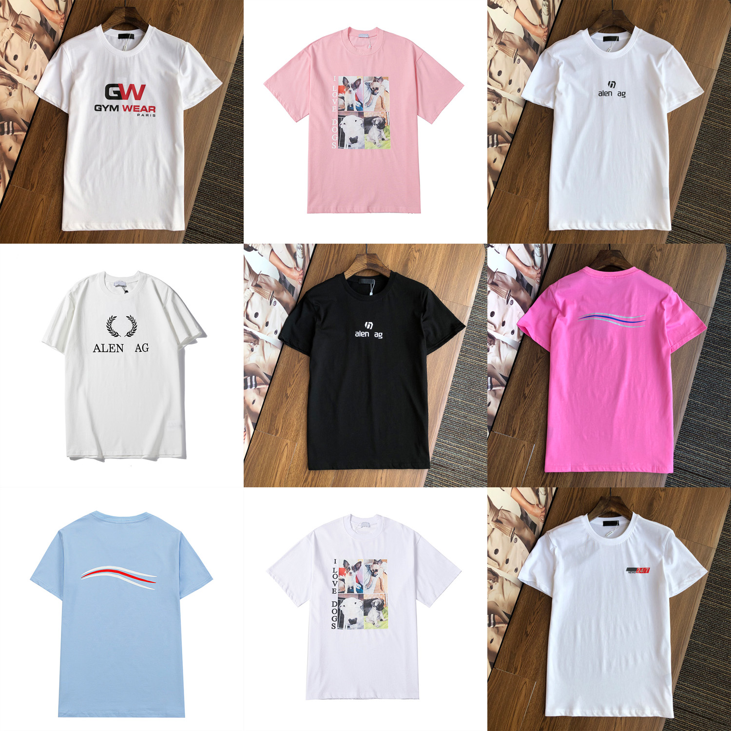 

2021 High Qaulity Summer Designers Tees T Shirts Fashion Short Sleeves Tee Comfortable Men Women Printing Paris T-Shirts BA22, White;black