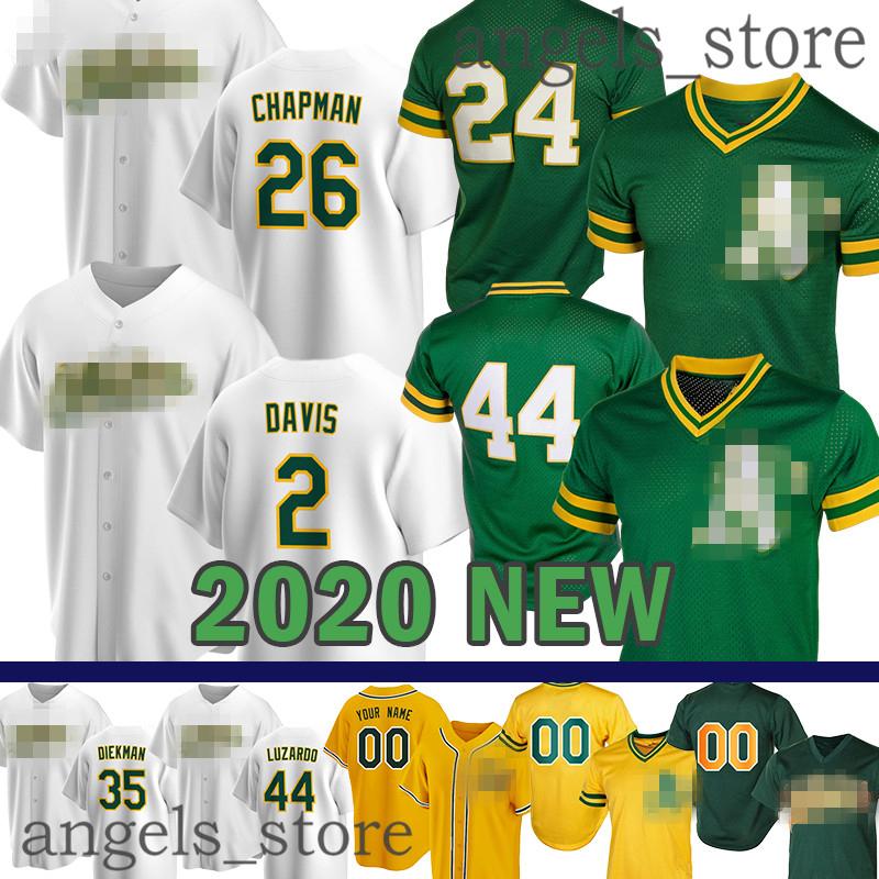 

custom 2020 New Athletic Andrew Triggs Rickey Henderson Boog Powell Khris Davis Jose Canseco Matt Chapman Reggie Jackson Jackie Robinson, Blue;black