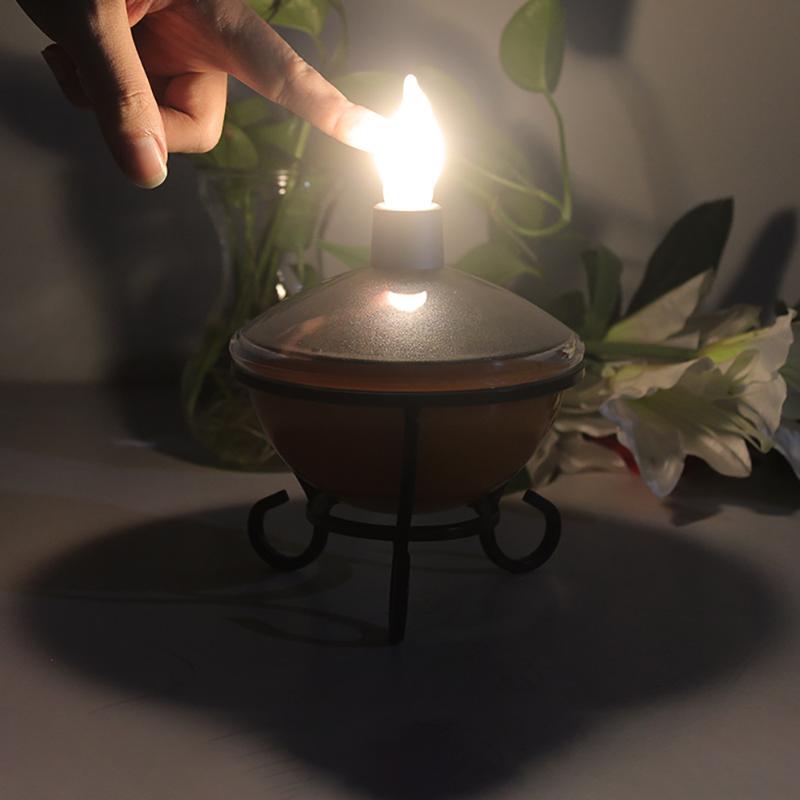 

Decoration Lighting Solar Lamp For Restaurant Home Camping Solar Candle Light Adjustable Lightness With Touch Sensor Waterproof