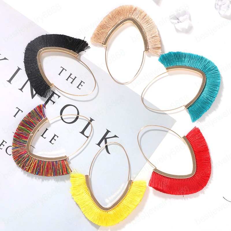 

Trendy Ethnic Style Hand-made Tassel Earring Travel Party women Statement Dangle Earrings Ladies Jewelry Accessories