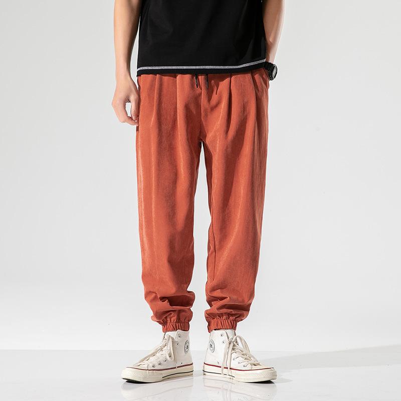 

Men's Pants Spring 2021 Loose Solid Color Fashion Korean Casual Trousers Wild Harlan Small Feet Beam, Black