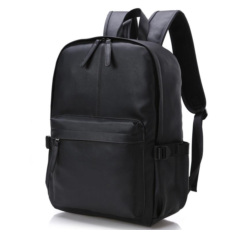 

NEW Brand fashion backpack Student BOY schoolbag outdoors vintage PU backpack travel Computer package Casual business knapsack