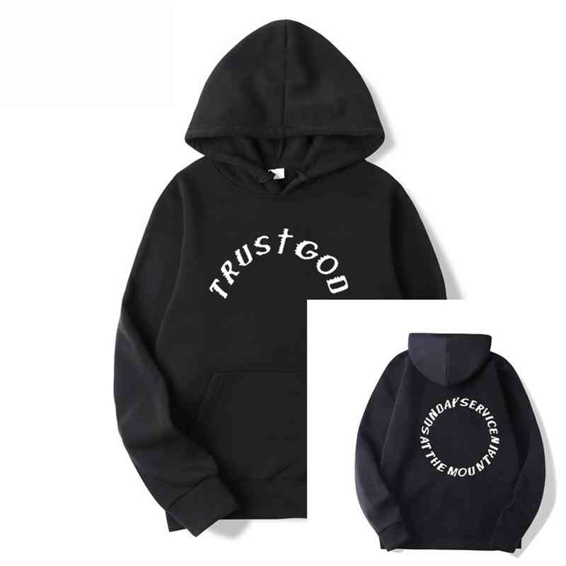 

Kanye West Holy Spirit Hooded Sweater men's and women's autumn Winter Fleece Sweatshirt, Yellow