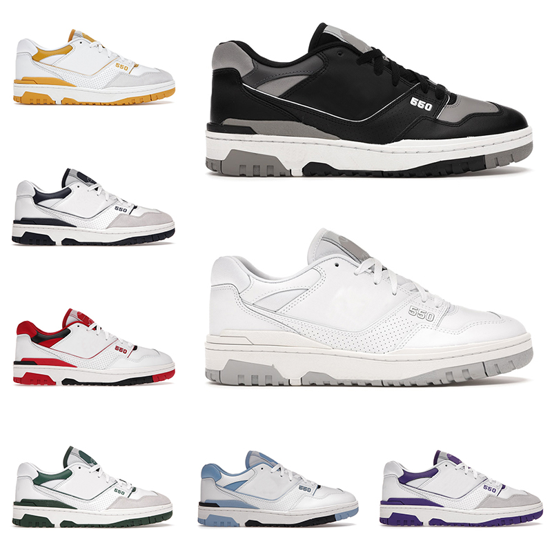 

550 men women running shoes University Blue Black white Natural Green Navy Varsity Gold Shadow Red mens fashion trainers outdoor sports sneakers