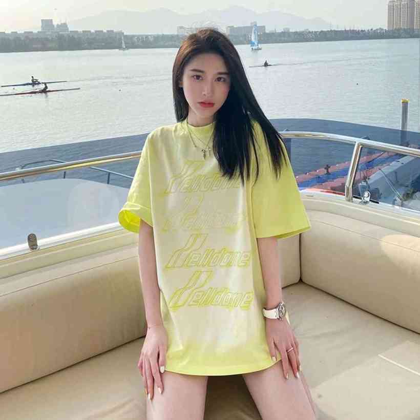 

WE11DONE Troubled word 100% Katoon Short Mouw Unisex T-shirts Oversized Streetwear Men Women' Tea