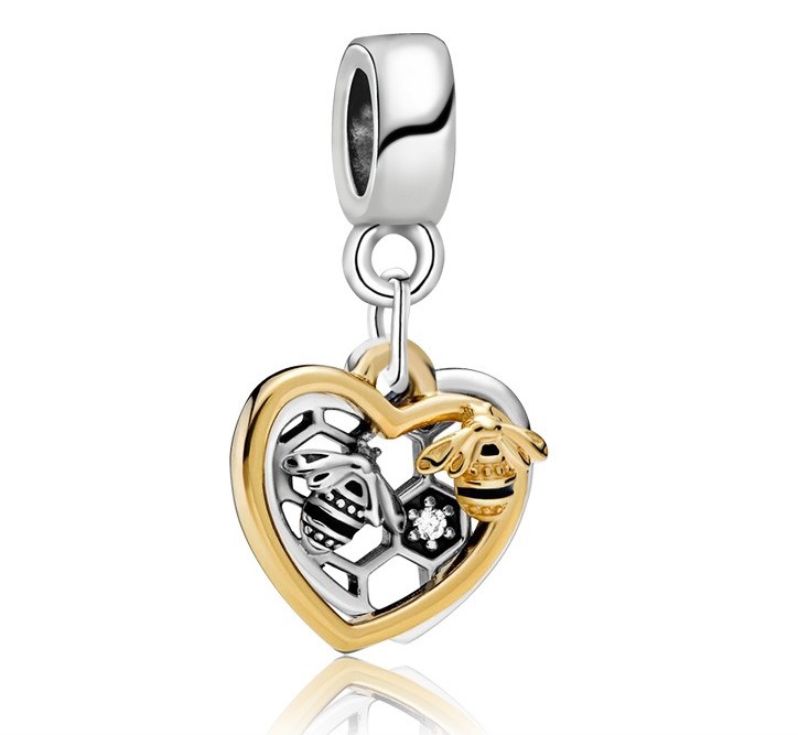 

Fit Pandora Charm Bracelet European Silver Charms Beads Garden Series Crystal Dangle Pendant DIY Snake Chain For Women Bangle Necklace Jewelry