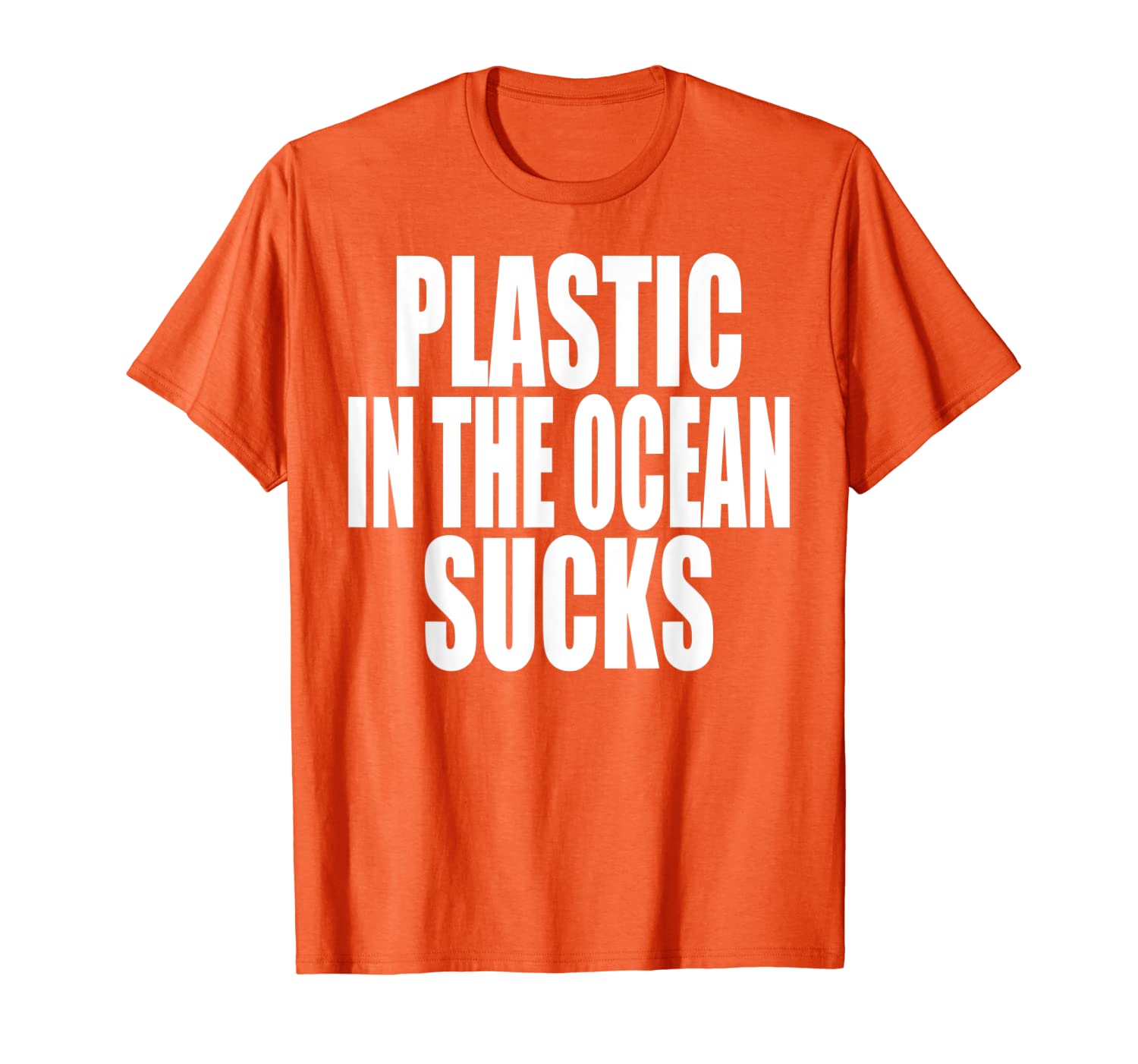 

olastic in the ocean sucks t-shirt clean the sea recycling, White;black
