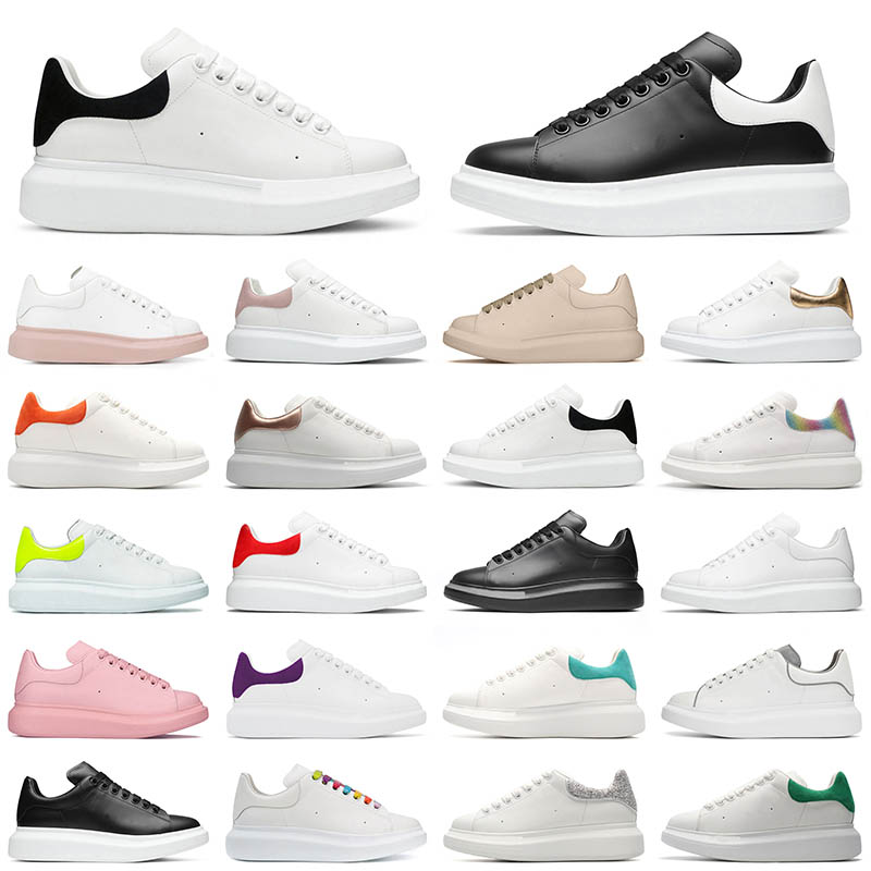 

2021 Top Fashion MC Flat Platform Espadrilles Casual Shoes Alexanders Mens Womens Mqueen Espadrille Lace Up Oversized Sole Suede Leather Des, Black