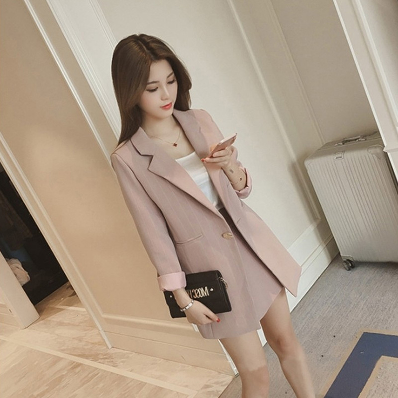 

2 Sets 2021 Spring New Small Suit Ladies Tender Fall Women of Quality Fashion Women's Coat Zf1u