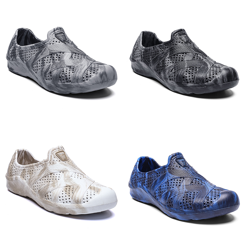 

men water shoes summer beach shoe classic grey home outdoor soft work sneaker mens breathable sports trainer