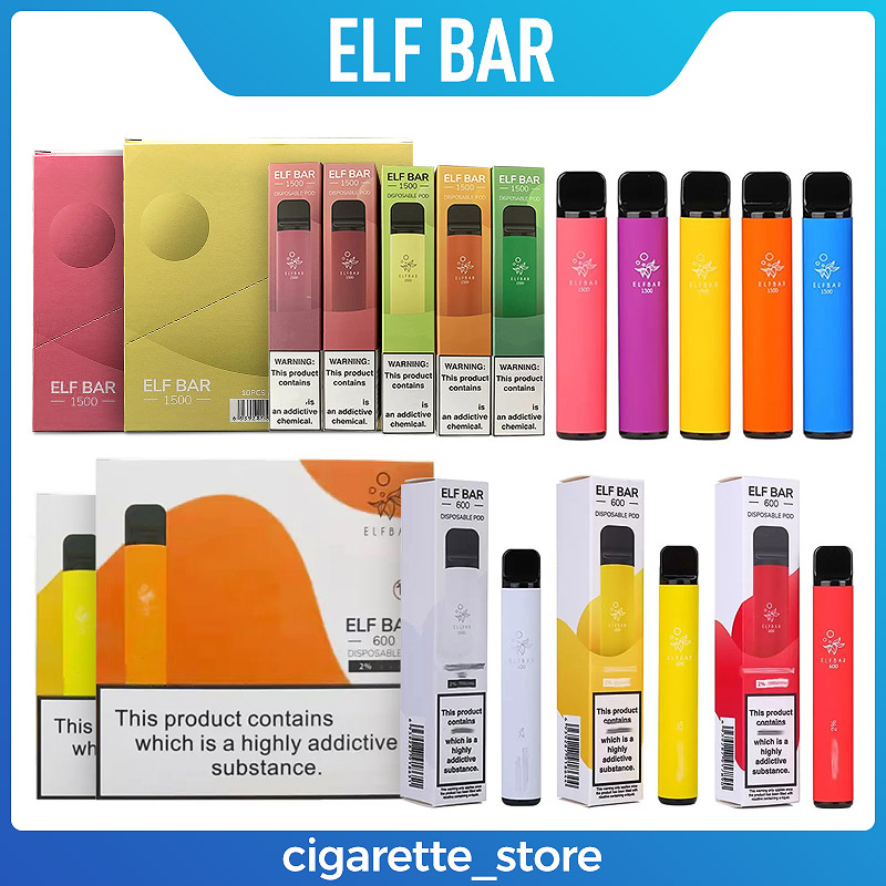 

Elf Bar Lux Disposable electronic cigarette Pod Device 600/1500 puffs 850mAh Battery 4.8ml Prefilled Cartridge Vape Pen Vs Puff XXL Plus Bar
