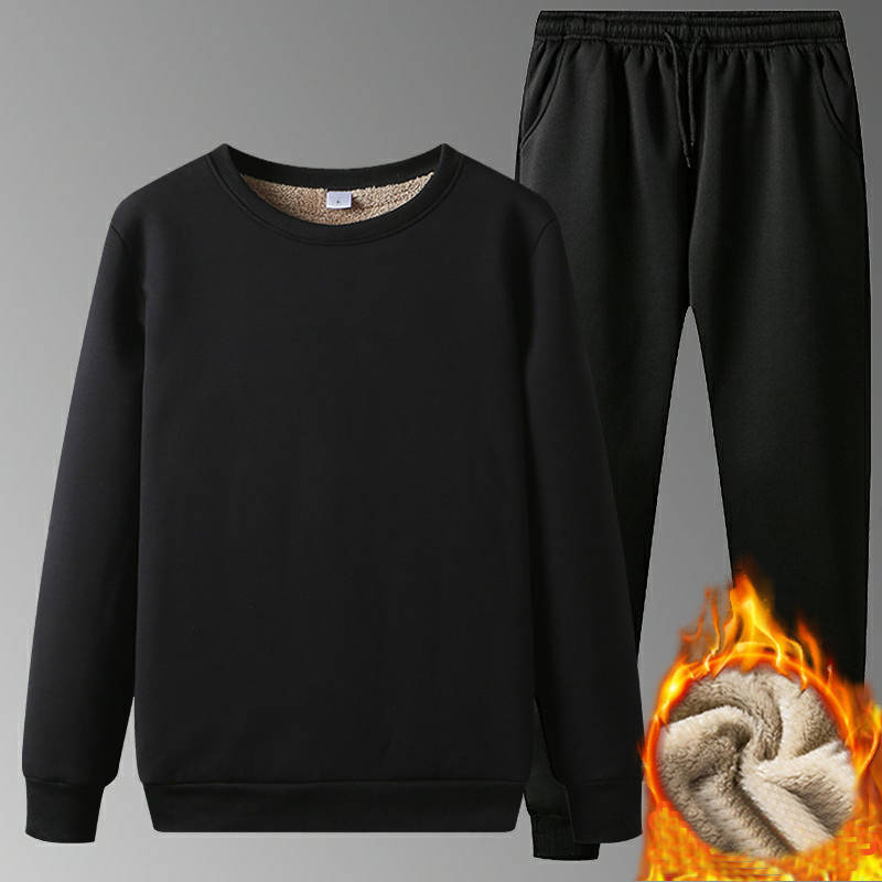 

2021 New Autumn Men's Sweatshirts Fashionable i See Warm Neck with Black Hoodie Casual Pants Rolling Around in the Tracksuit Sweat Suit Dfd6