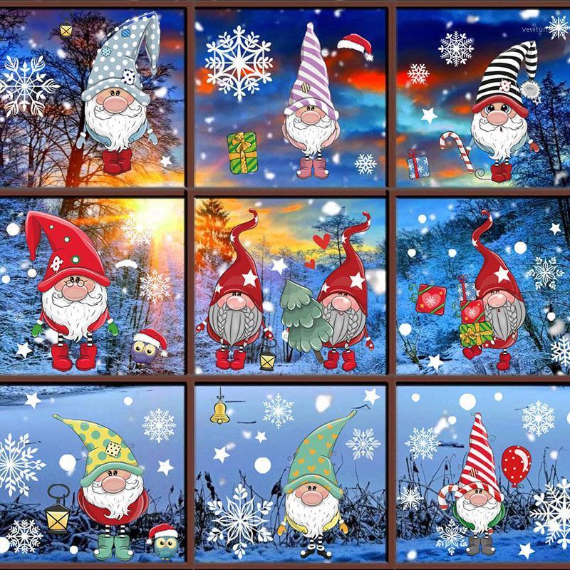 

Party Decoration Merry Christmas For Home Window Stickers Glass Noel 2021 Ornaments Xmas Wall Sticker Decals